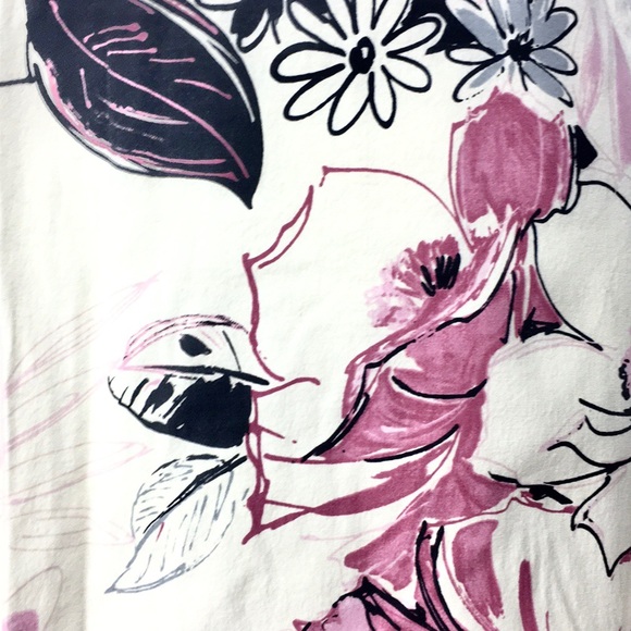 Speechless | Floral Pattern Skirt Black Ribbon hem - Picture 2 of 7